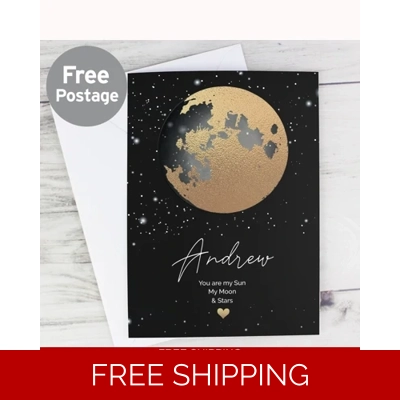 Personalised You Are My Sun My Moon Card